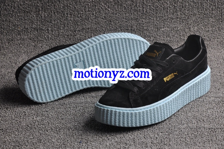 Puma Fenty Rihanna Creeper Low Black Light Blue Gum